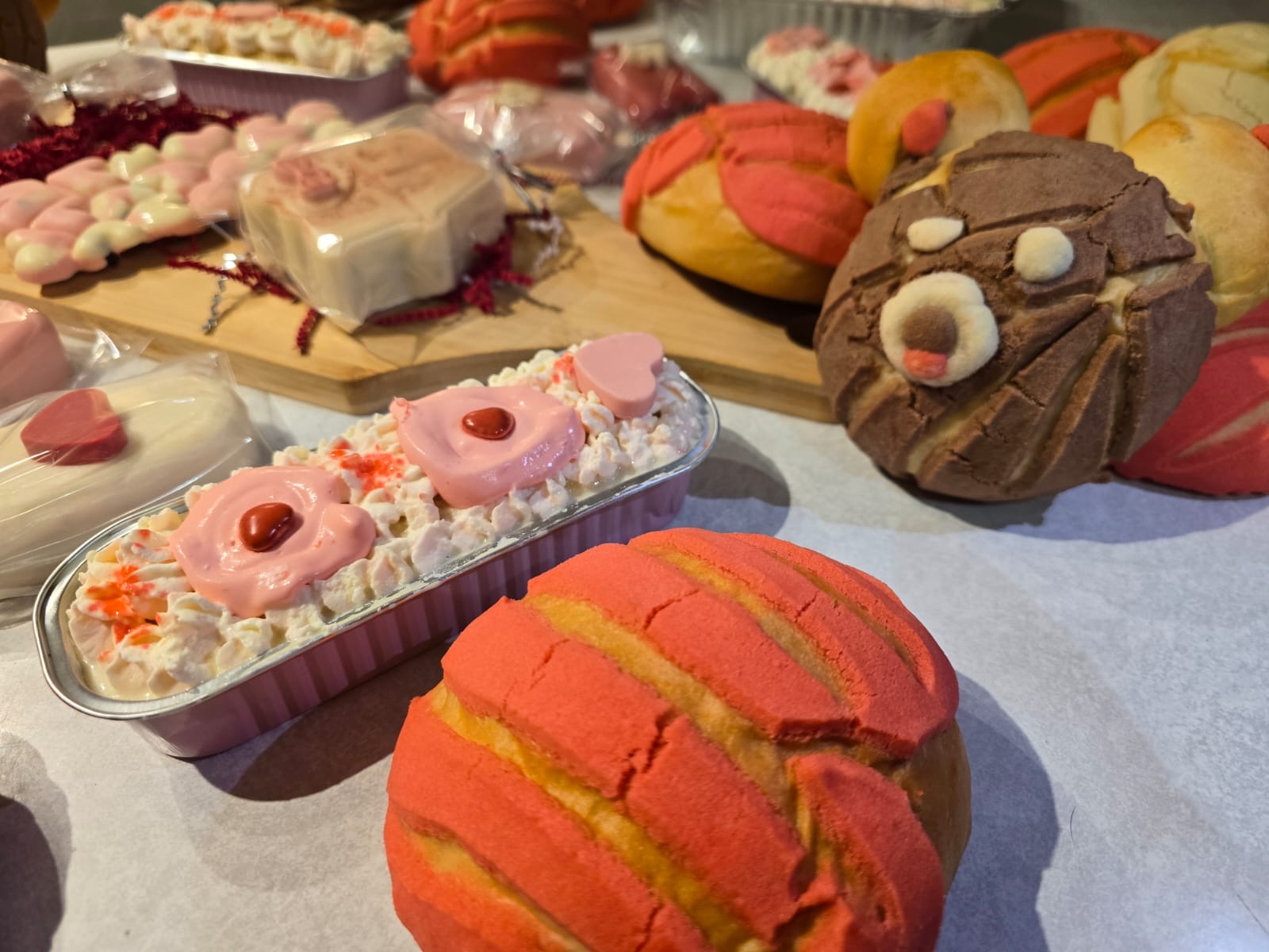 An assortment of valentines treats