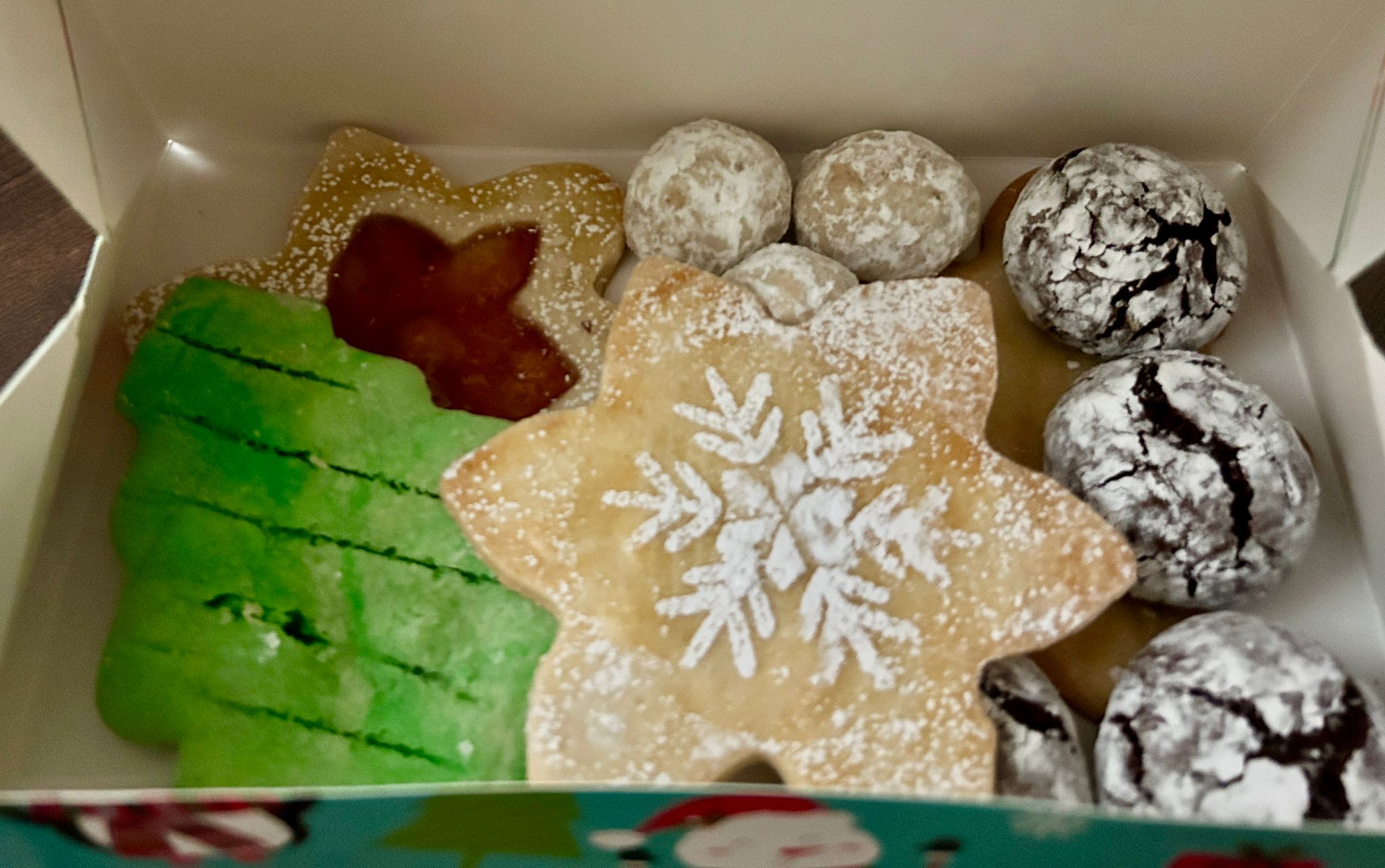 A box of xmas cookies